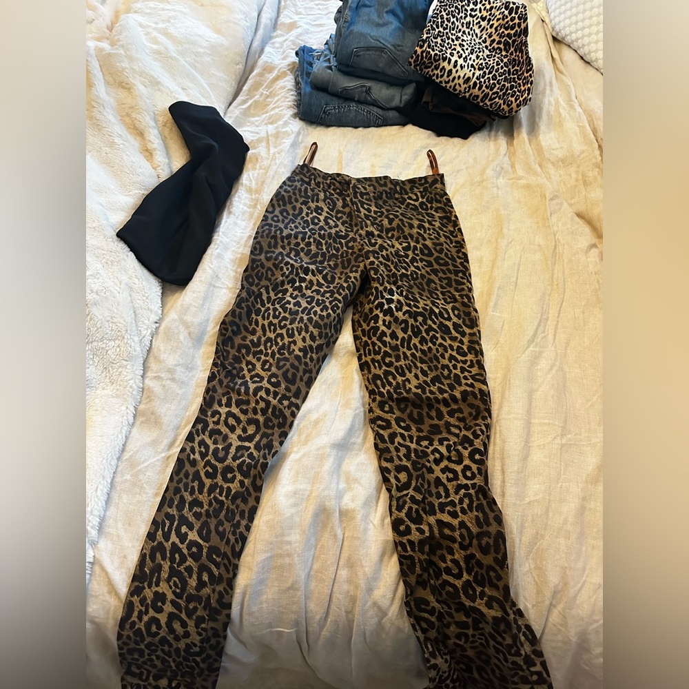 Animal print pants